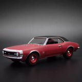 Red 1968 Camaro SS 1:64 diecast model car, front three-quarter view