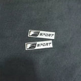 Diecast car SPORT side badges with S5 design, chrome on black base