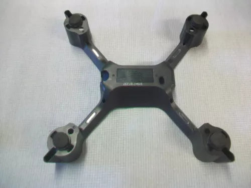 Drone bottom plastic body half with four-arm frame and prop mounts
