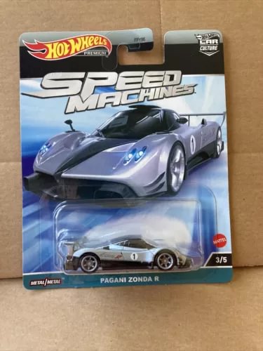 Hot Wheels Speed Machines Pagani Zonda R 3/5 diecast car in clear blister