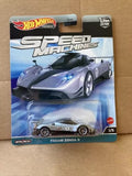 Hot Wheels Speed Machines Pagani Zonda R 3/5 diecast car in clear blister