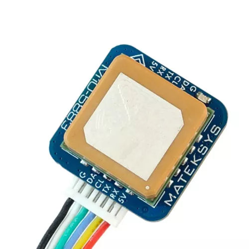 GNSS GPS module magnetic compass PCB with square IC and 6-pin wire connector