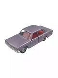 Light purple Toyota Crown taxi diecast car model with metal wheels