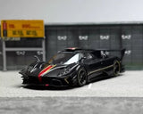 GB CM 1:64 Black Carbon Zonda R Racing Sports Model Diecast Collect Car Parts