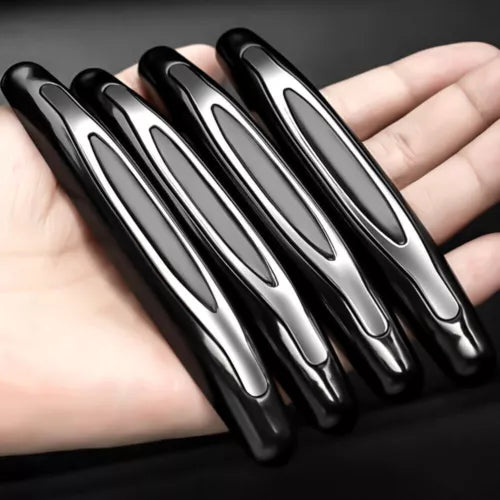 Diecast car grille parts, black and silver oval slats