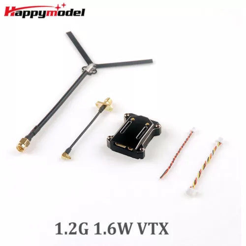 FPV VTX module with 1.2G 1.6W marking and two antenna leads