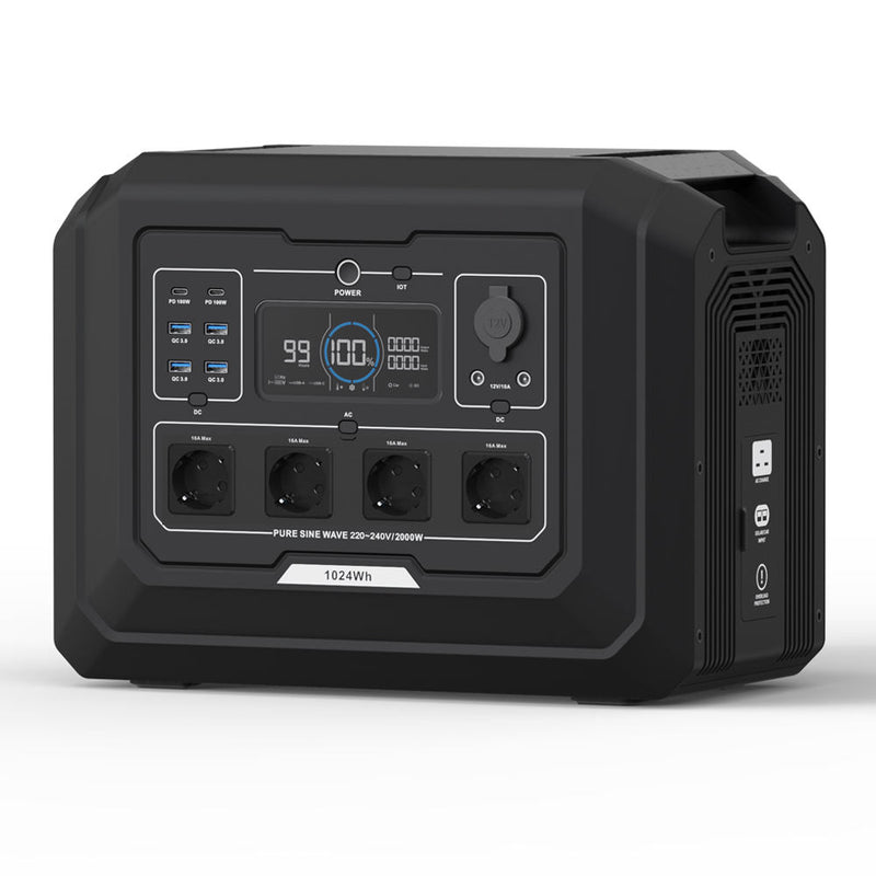 SOUOP Lifepo4 Energy System Fast Charge 1000w Tragbare Powerstation Ups 1024wh Portable Power Station 2000w Solar Generator Drone