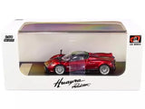 1/64 diecast model roadster in display box, red with gray details