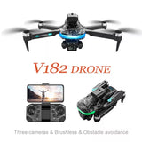 V182 Drone with 8K HD Dual Camera WiFi Foldable Quadcopter Fly about 18