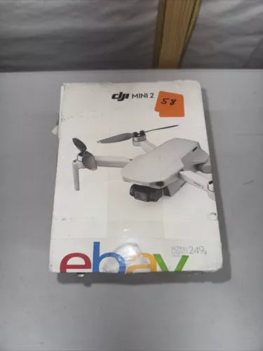 DJI Mini 2 drone retail box with quadcopter graphic