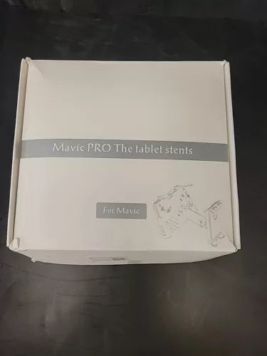 Tablet holder mount box with Mavic PRO graphic and mounting diagram