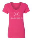 Game of Drones T-Shirt | Funny Drone Flying Design Ladies' V-Neck Tshirt Drone