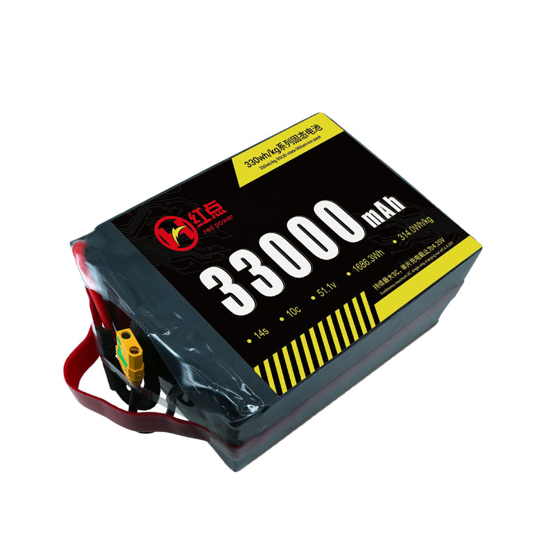 51.1V 33000mAh 330wh/kg 33Ah14S Solid State Battery Lithium Ion Manufacturer HD UAV POWER Drone UAV Fixed-wind Vtol Multirotor Drone