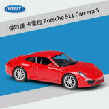 Welly 1:36 Porsche 911 Carrera S Metal Diecast Pullback Model Car New in Box Toy