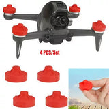 DJI FPV motor cover protective case set, 4 red dust caps for drone motors