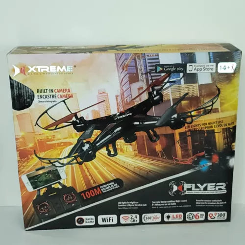 Xtreme FLYER Aerial Quad Copter HD Built-In Recording Camera 100M Flying NEW Drone