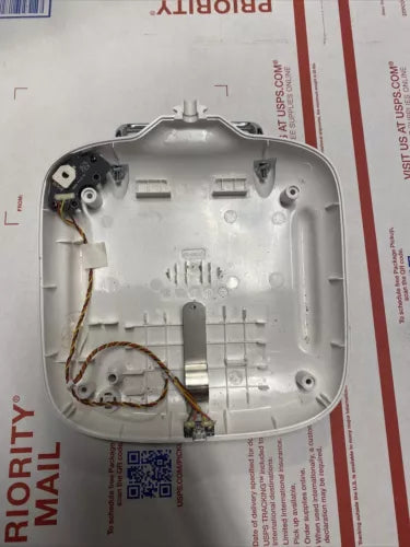 Drone remote control back cover, inner plastic shell with screws and wiring details