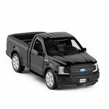 Ford F-150 pickup truck diecast model car, dark gray with chrome grille