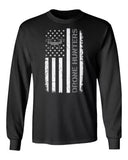 NJ Drone Hunters USA Flag | Funny Drone Flying Design Long Sleeve Tshirt Drone