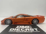 2001 Hot Wheels - Saleen S7 Orange - 1:18 Diecast - No Box & Pre-owned Parts