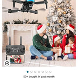 Foldable FPV toy drone with handheld remote controller