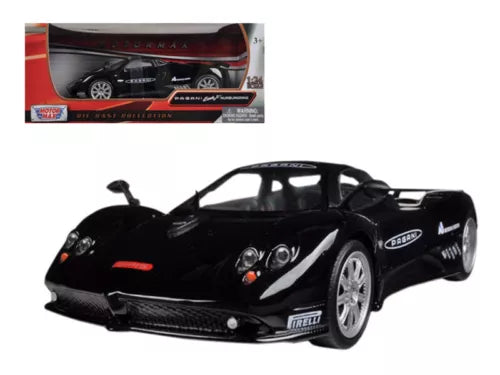 Black 1/24 diecast Pagani Zonda F model car