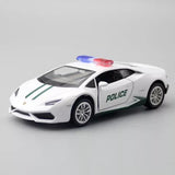 1:36 Lamborghini Huracan Police Car Model Car Diecast Toy Cars Kids Gifts Toy