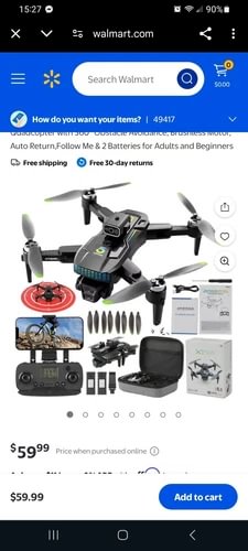 XT505 drone quadcopter with controller and spare parts kit