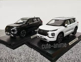 1:18 Mitsubishi Outlander 2023 SUV Diecast Car Model Toy Collection Black Parts