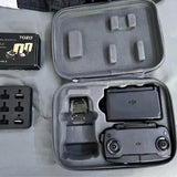 Zippered hard case with compartments for DJI drone controller and accessories