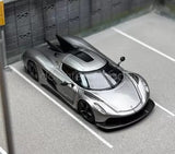 CM 1:64 Scale Grey Jesko Absolut Racing Sports Diecast Metal Car Model Parts