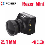 Compact black FPV camera with M12 lens and side connectors