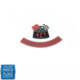 Chevrolet 427 Flags 425 Horsepower Air Cleaner Diecast Emblem Set (For: Chevrolet) Parts