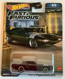 NEW Hot Wheels Premium Fast & Furious 1971 PLYMOUTH GTX 1:64 Diecast Vehicle 4/5 Toy