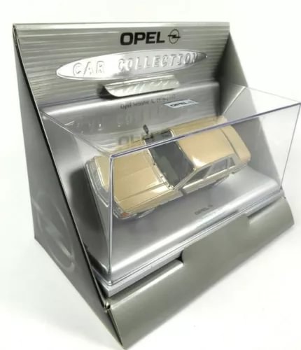 Gold Opel Senator A diecast model car in dealer pack box