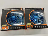 UFO Interactive Blue Aircraft drone Led Lights USB 360 Rotation Auto (Set Of 2) Drone