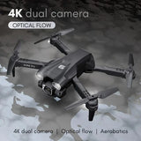 4K Pro Dual Camera Optical Flow Foldable Quadcopter H66 Mini Drone with Bag Drone