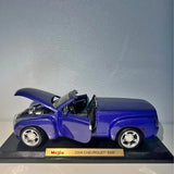 2004 Chevrolet SSR diecast pickup in metallic blue with open door