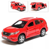 Honda CR-V Metal Model Diecast Car Scale, Collectible Toy Cars, Red, 1/36 Toy