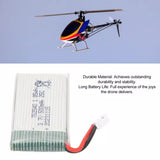 LiPo RC drone battery with PH2.0 plug, red and black lead wires