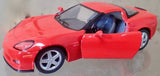 Kinsmart 2007 Chevrolet Corvette C6G06 1:36 Scale Diecast Sports Car Model Toy