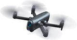 Foldable 4K GPS drone with camera, dark gray body and four propellers