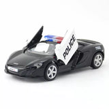 1:36 McLaren 650S Police Car Toy Diecast Toy Car Boys Toys Pull Back Vehicle Toy