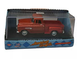 American Graffiti 1955 Chevy Stepside pickup diecast truck in clear display box