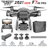 Foldable quadcopter drone with 4K camera and 3-axis mechanical gimbal