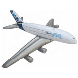 Inflatable jet plane drone toy, white and blue