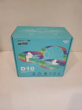 DWI quadcopter drone packaging box with colorful ring graphics