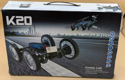 Remote control flying car hybrid quadcopter in K20 retail box