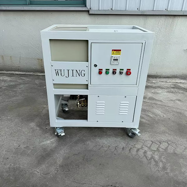 Compact mist sprayer control unit with open side panel and control buttons