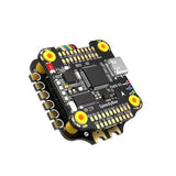 SpeedyBee F405 V3 flight controller PCB, black with mounting holes and connectors